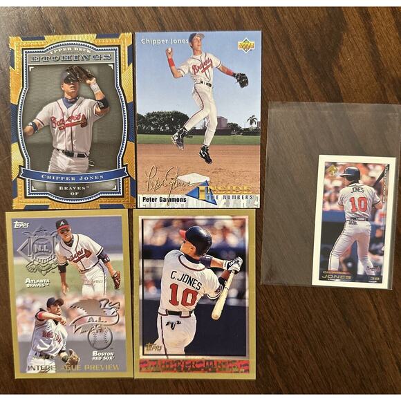 Chipper Jones Baseball Cards Lot Of 20 Different - Picture 4 of 4